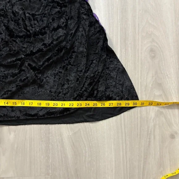 Potion Witch Girls Costume Halloween Black Purple Kids Junior Size Small Hat - Picture 7 of 10